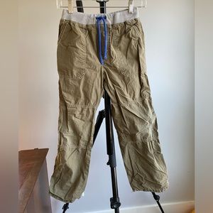 Mini Boden Dark green/beige pants lined with red